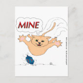 S11 Kat Pouncing op Hanukkah Dradle Feestdagenkaart (Voorkant)