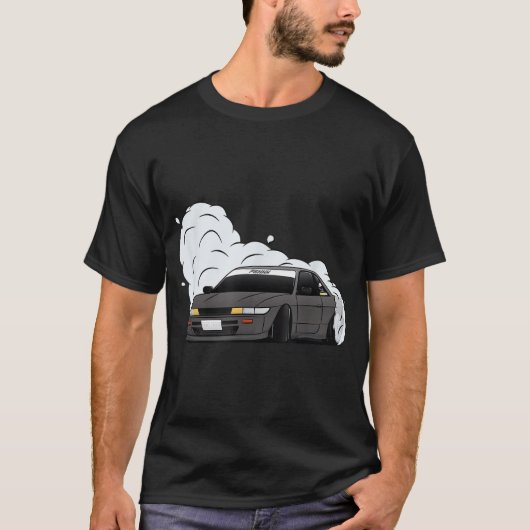 S13 Silvia Coupe 240sx Drift T-shirt (Voorkant)