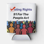 S1 Stemrechten voor de Volkswet Blikjeskoeler (Voorkant)