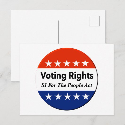 S1 Stemrechten voor de Volkswet Briefkaart (Voorkant / Achterkant)