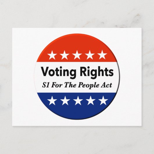 S1 Stemrechten voor de Volkswet Briefkaart (Voorkant)