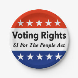 S1 Stemrechten voor de Volkswet Papieren Bordje