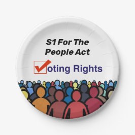 S1 Stemrechten voor de Volkswet Papieren Bordje