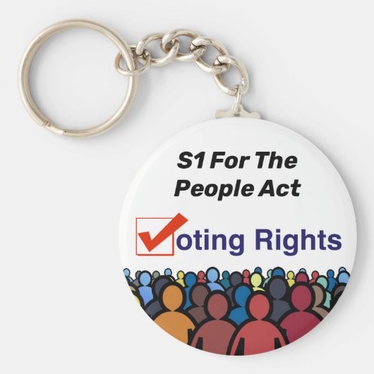 S1 Stemrechten voor de Volkswet Sleutelhanger (Voorkant)