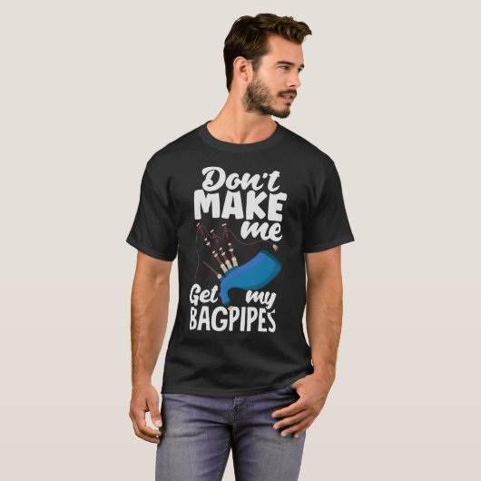 S2 Bagpipe Bagpiper (100) T-shirt (Voorkant volledig)