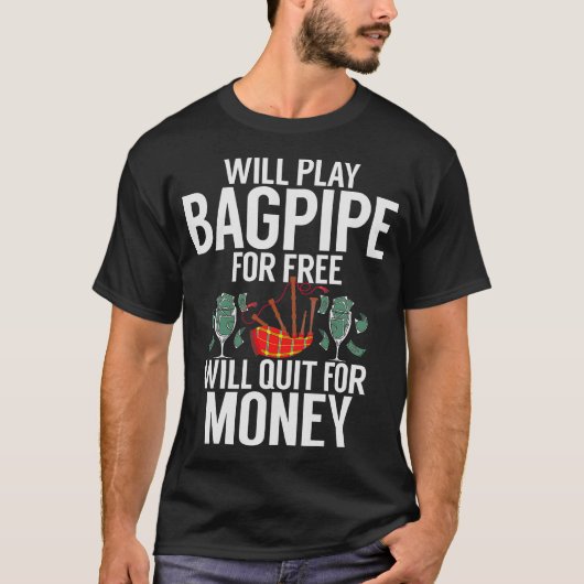 S2 Bagpipe Bagpiper (34) T-shirt (Voorkant)