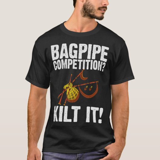 S2 Bagpipe Bagpiper (72) T-shirt (Voorkant)