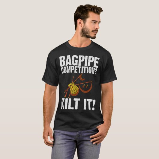 S2 Bagpipe Bagpiper (72) T-shirt (Voorkant volledig)