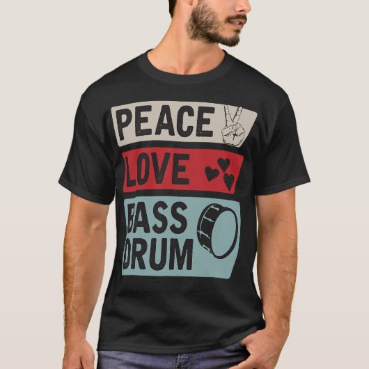 S2 Bass Drum Bass Drummer Bass Drumming (39) T-shirt (Voorkant)