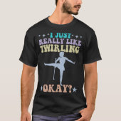 S2 Baton Twirling Baton Twirl Baton Twirler (43) T-shirt (Voorkant)
