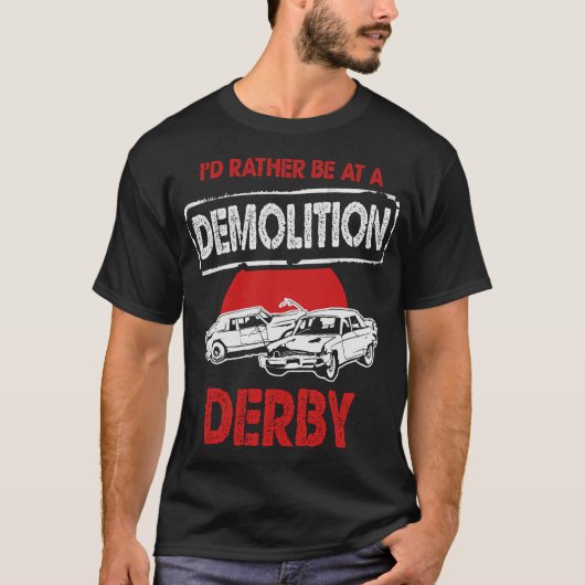 S2 Demolition Derby Smashing Cars (25) T-shirt (Voorkant)