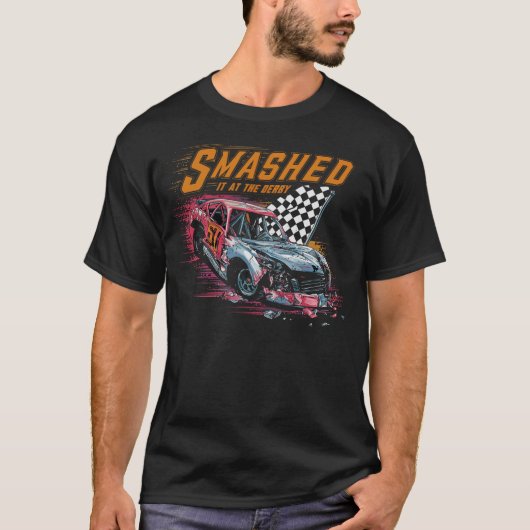 S2 Demolition Derby Smashing Cars (35) T-shirt (Voorkant)