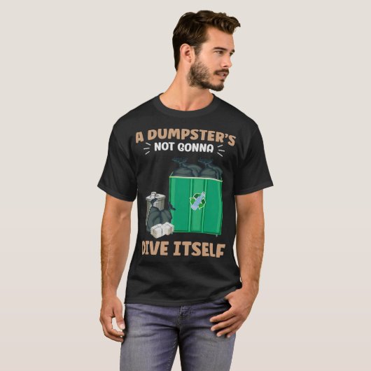 S2 dumpster duiken (11) t-shirt (Voorkant volledig)