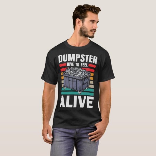 S2 dumpster duiken (61) t-shirt (Voorkant volledig)