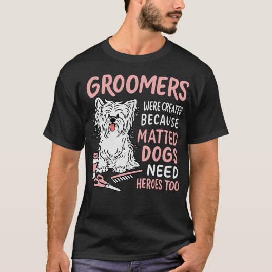 S2 Hond Grooming Hond Groomer (111) T-shirt (Voorkant)