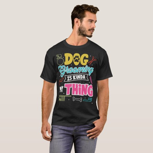 S2 Hond Grooming Hond Groomer (13) T-shirt (Voorkant volledig)
