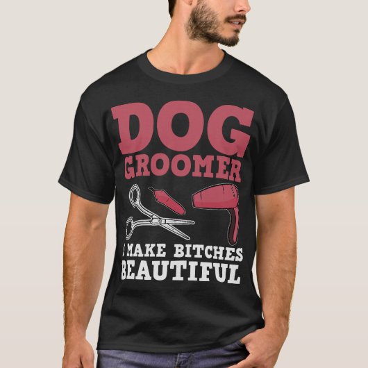 S2 Hond Grooming Hond Groomer (84) T-shirt (Voorkant)