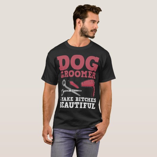 S2 Hond Grooming Hond Groomer (84) T-shirt (Voorkant volledig)