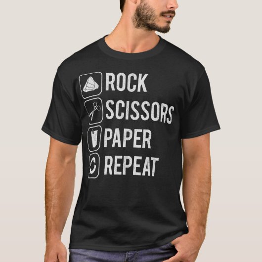 S2 Steen Papier Schaar (101) T-shirt (Voorkant)