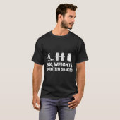S3x Weights And Protein Shakes Funny Saying Quote T-shirt (Voorkant volledig)