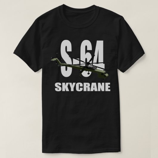 S64 Skycrane-helikopter T-shirt (Design voorkant)