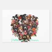 S/3 pitbull cadeauverpakkingen inpakpapier vel (Voorkant 2)