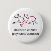 S A Greyhound Adoption Button (Voorkant)