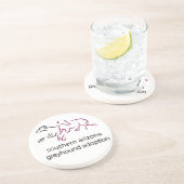 S A Greyhound Adoption Sandstone onderzetter (Zijkant)