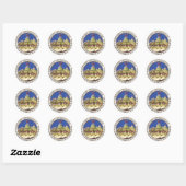 ŝ ac-wapenstilstand ronde sticker (Vel)
