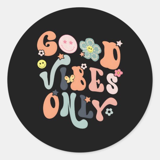 S alleen Inspirerend positief geïnspireerd Ronde Sticker (Voorkant)