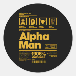 S Alpha African 1906 Broederschap Informatie Descr Ronde Sticker