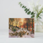 's avonds briefkaart (Staand voorkant)