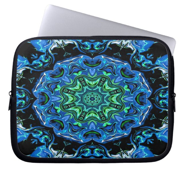's Avonds Happy Creatures... Laptop Sleeve (Voorkant)