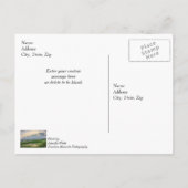 's avonds in Charleston Harbour denken aan jou Briefkaart (Achterkant)