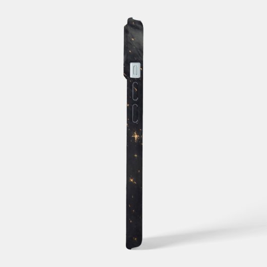 's Avonds licht de stad op de planeet aarde iPhone 15 Case (Linkerkant)