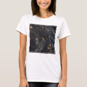 's Avonds licht de stad op de planeet aarde T-shirt (Voorkant)