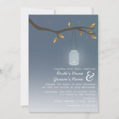 's avonds vallen we met een kaars - Mason Jar met  Kaart (Voorkant)