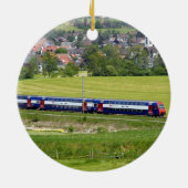 S-Bahn-7z5 trein in het land in Europa Ornament (Achterkant)