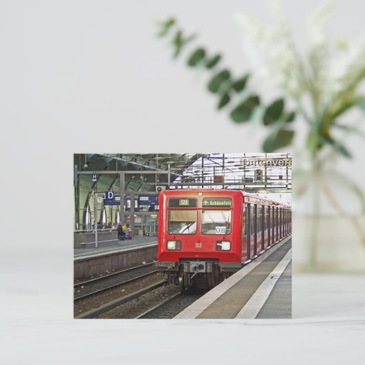 S - bahn Berlin, Duitsland. Metro. Briefkaart (Staand voorkant)