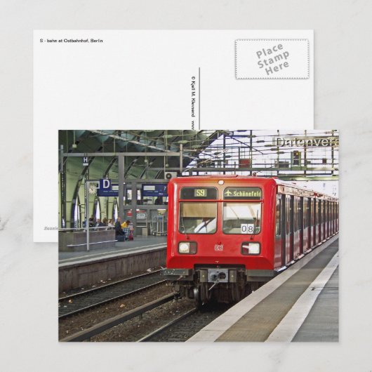 S - bahn Berlin, Duitsland. Metro. Briefkaart (Voorkant / Achterkant)