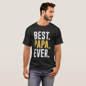 S Beste Papa ooit Vaderdag T-shirt (Voorkant volledig)