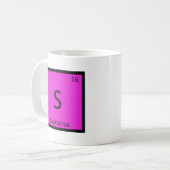 S - Boogschutter Sterrenbeeld Chemie Symbool Koffiemok (Voorkant links)