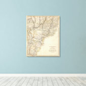 S Brazilië, Paraguay, Uruguay Canvas Afdruk (Insitu (Houten vloer))