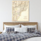 S Brazilië, Paraguay, Uruguay Canvas Afdruk (Insitu (Slaapkamer))