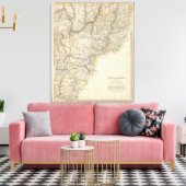 S Brazilië, Paraguay, Uruguay Canvas Afdruk (Insitu (Woonkamer))