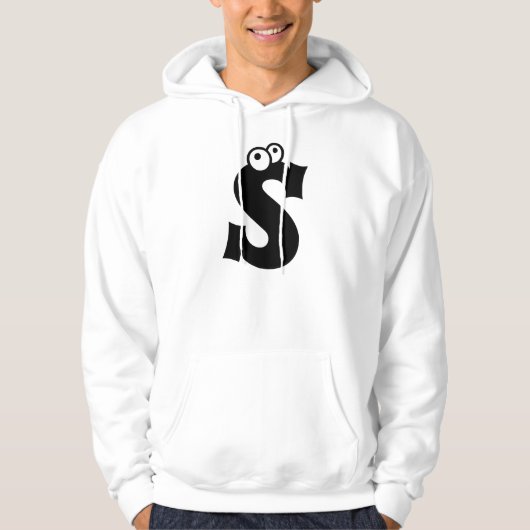 S, brief met oogballen hoodie (Voorkant)