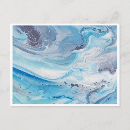 S Briefkaart 4,25 x 5,6 inch - blauw breedbeeld (Voorkant)