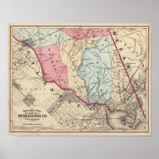 S Burlington County, NJ Poster (Voorkant)