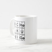 S-C-He-I-K-U-Nd-I-Ge (scheikundige) - Volledig Koffiemok (Voorkant links)