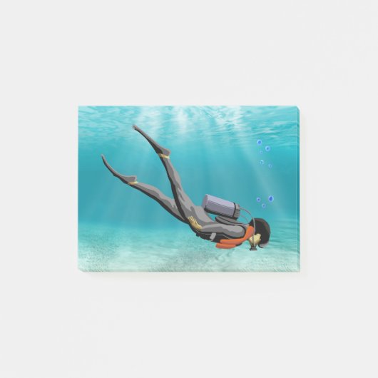 S.C.U.B.A. Diver Post-it® Notes (Voorkant)